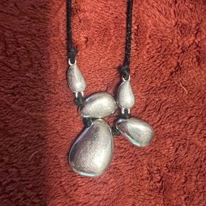 J. Jill Silver Teardrop Necklace